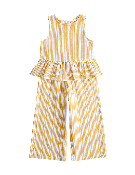 Tailored Striped Longline Waistcoat