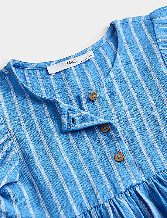 Tailored Striped Longline Waistcoat