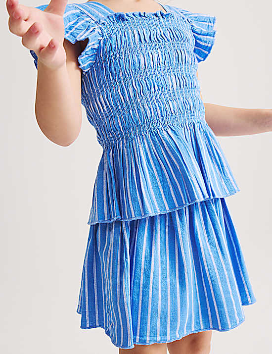 Tailored Striped Longline Waistcoat
