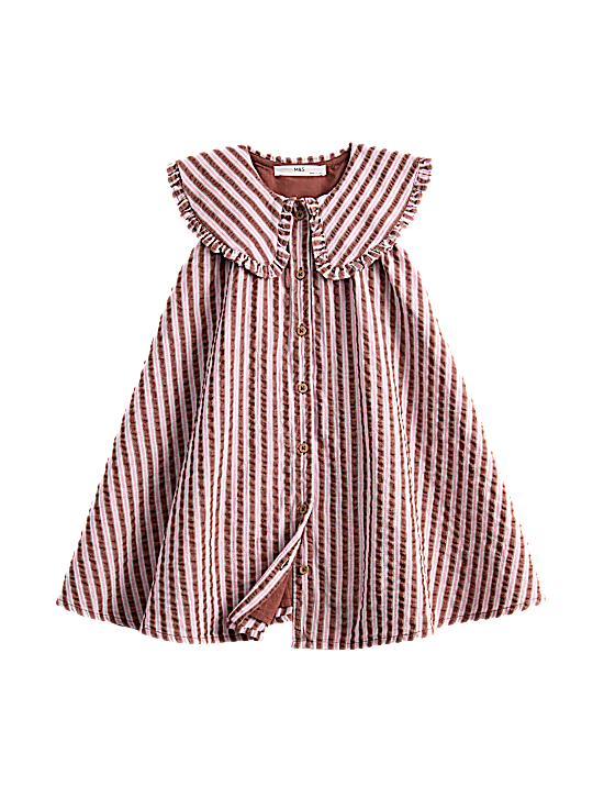 Tailored Striped Longline Waistcoat