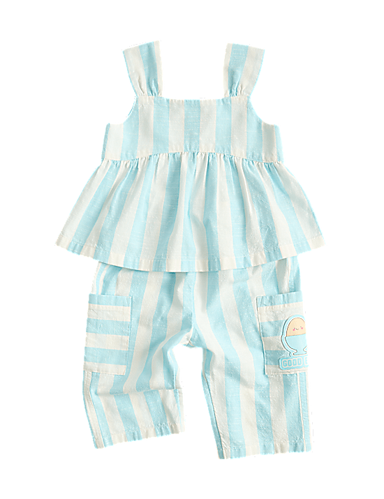 Tailored Striped Longline Waistcoat