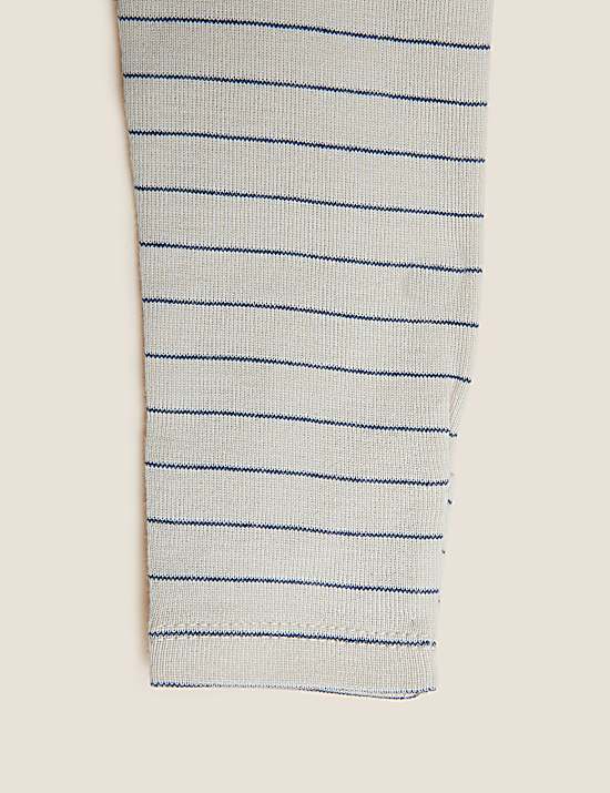 Tailored Striped Longline Waistcoat