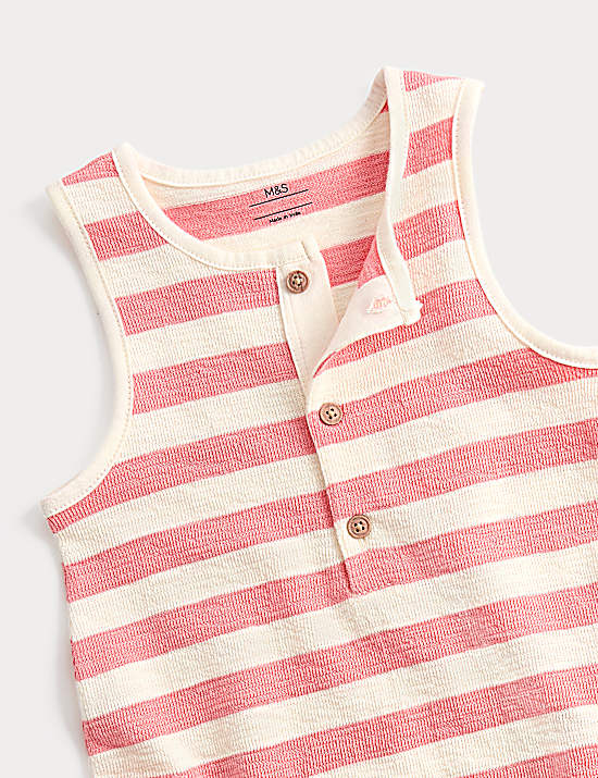 Tailored Striped Longline Waistcoat