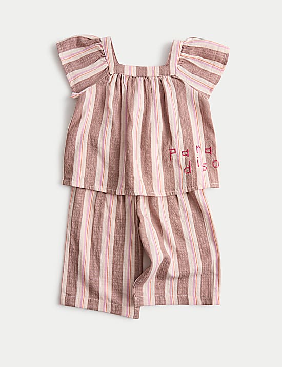 Tailored Striped Longline Waistcoat