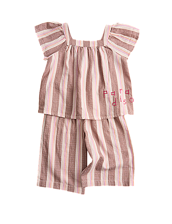 Tailored Striped Longline Waistcoat