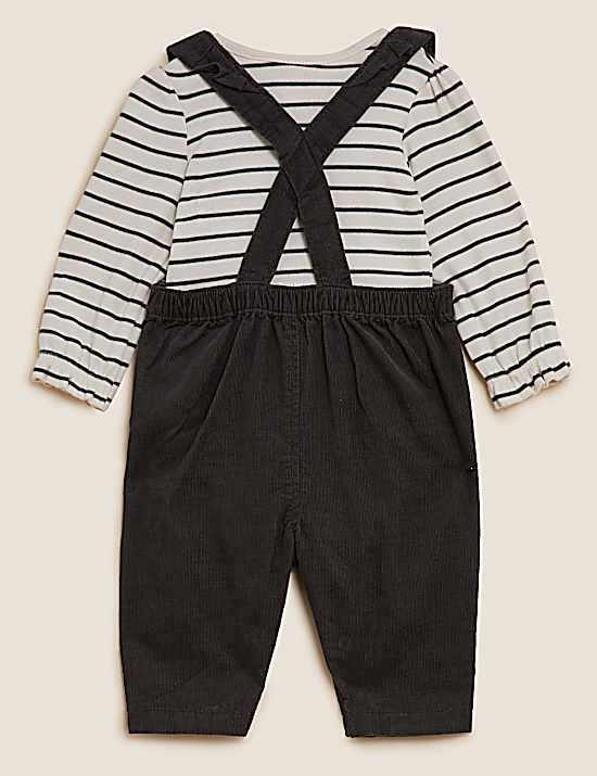 Tailored Striped Longline Waistcoat