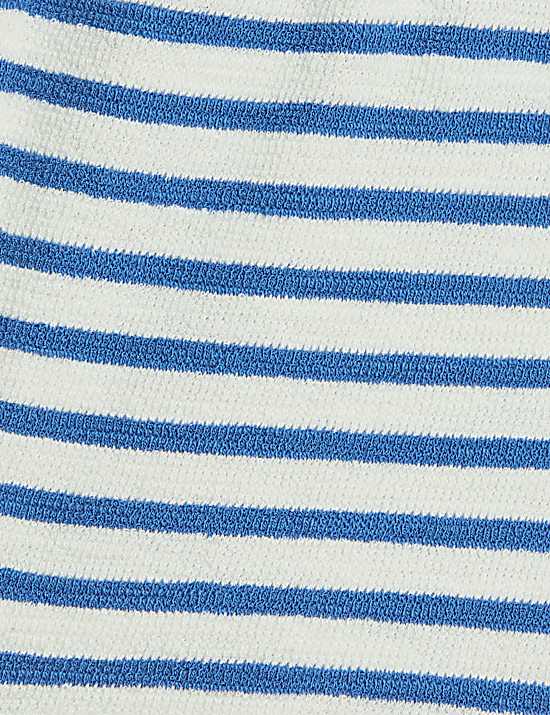 Tailored Striped Longline Waistcoat