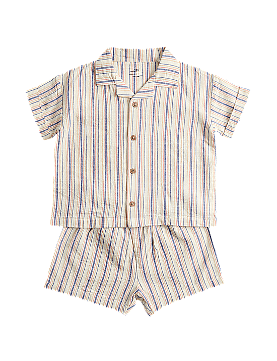 Tailored Striped Longline Waistcoat