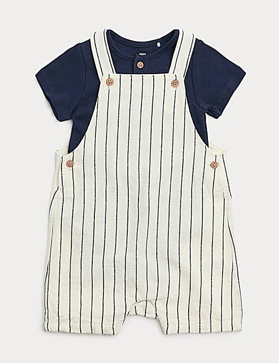 Tailored Striped Longline Waistcoat