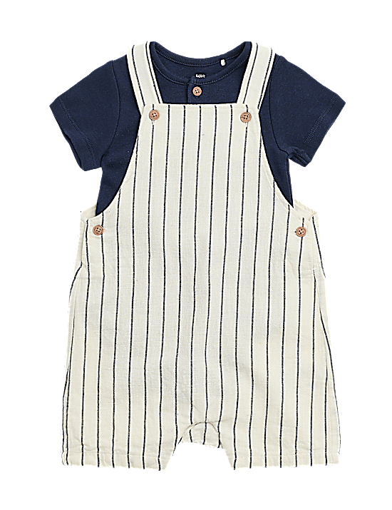 Tailored Striped Longline Waistcoat