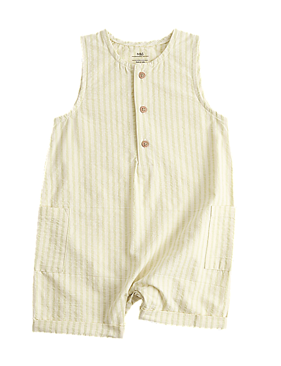 Tailored Striped Longline Waistcoat
