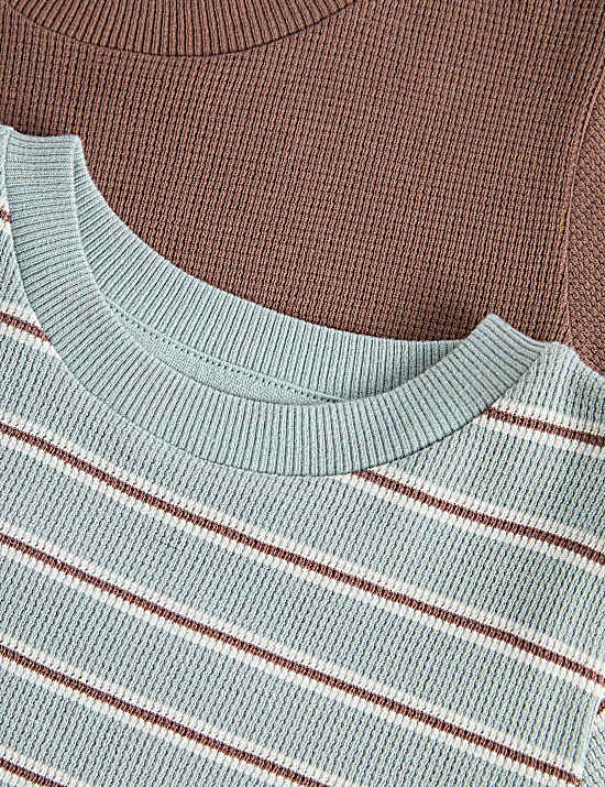 Tailored Striped Longline Waistcoat