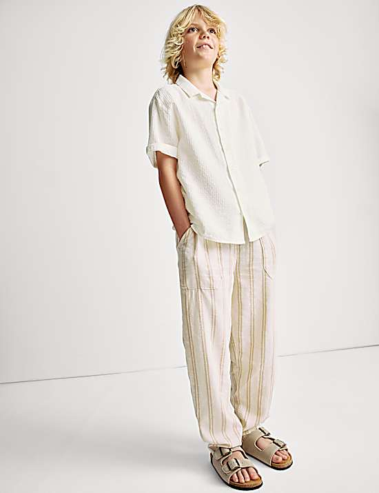 Tailored Striped Longline Waistcoat