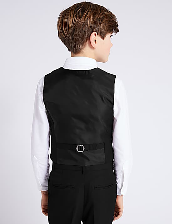 Tailored Striped Longline Waistcoat
