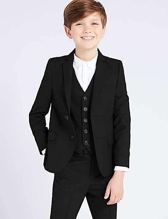 Tailored Striped Longline Waistcoat