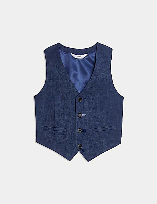 Tailored Striped Longline Waistcoat