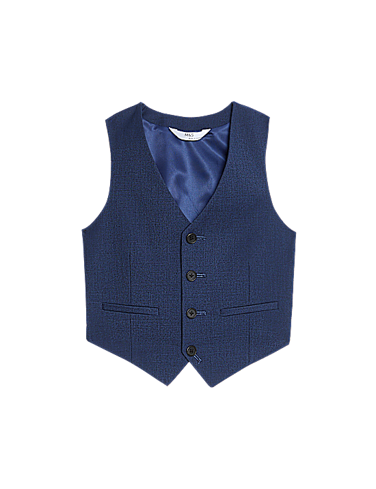 Tailored Striped Longline Waistcoat