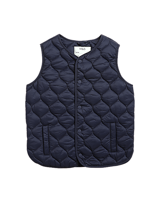 Tailored Striped Longline Waistcoat