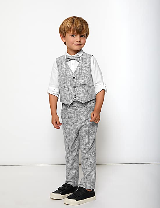 Tailored Striped Longline Waistcoat