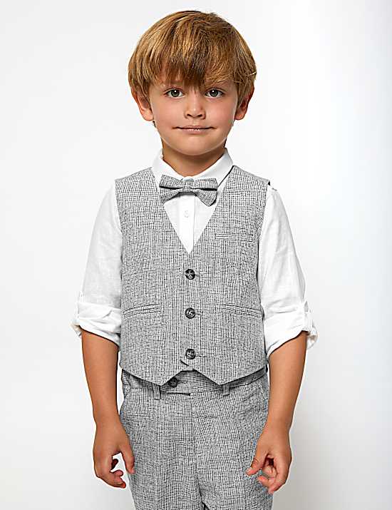 Tailored Striped Longline Waistcoat