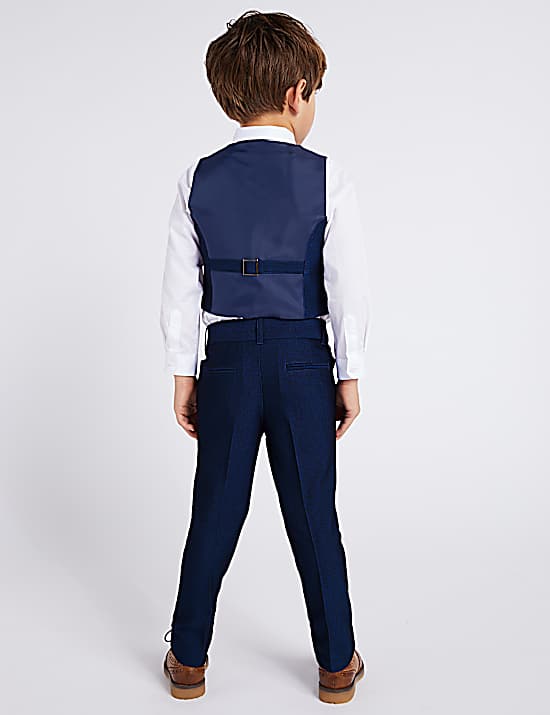 Tailored Striped Longline Waistcoat