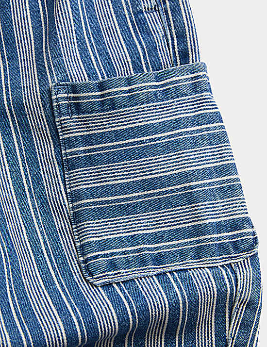 Tailored Striped Longline Waistcoat