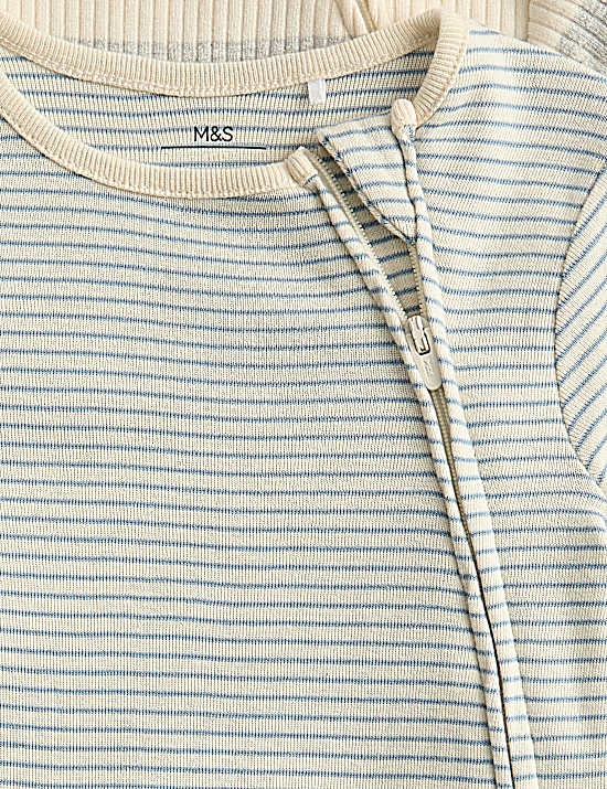 Tailored Striped Longline Waistcoat