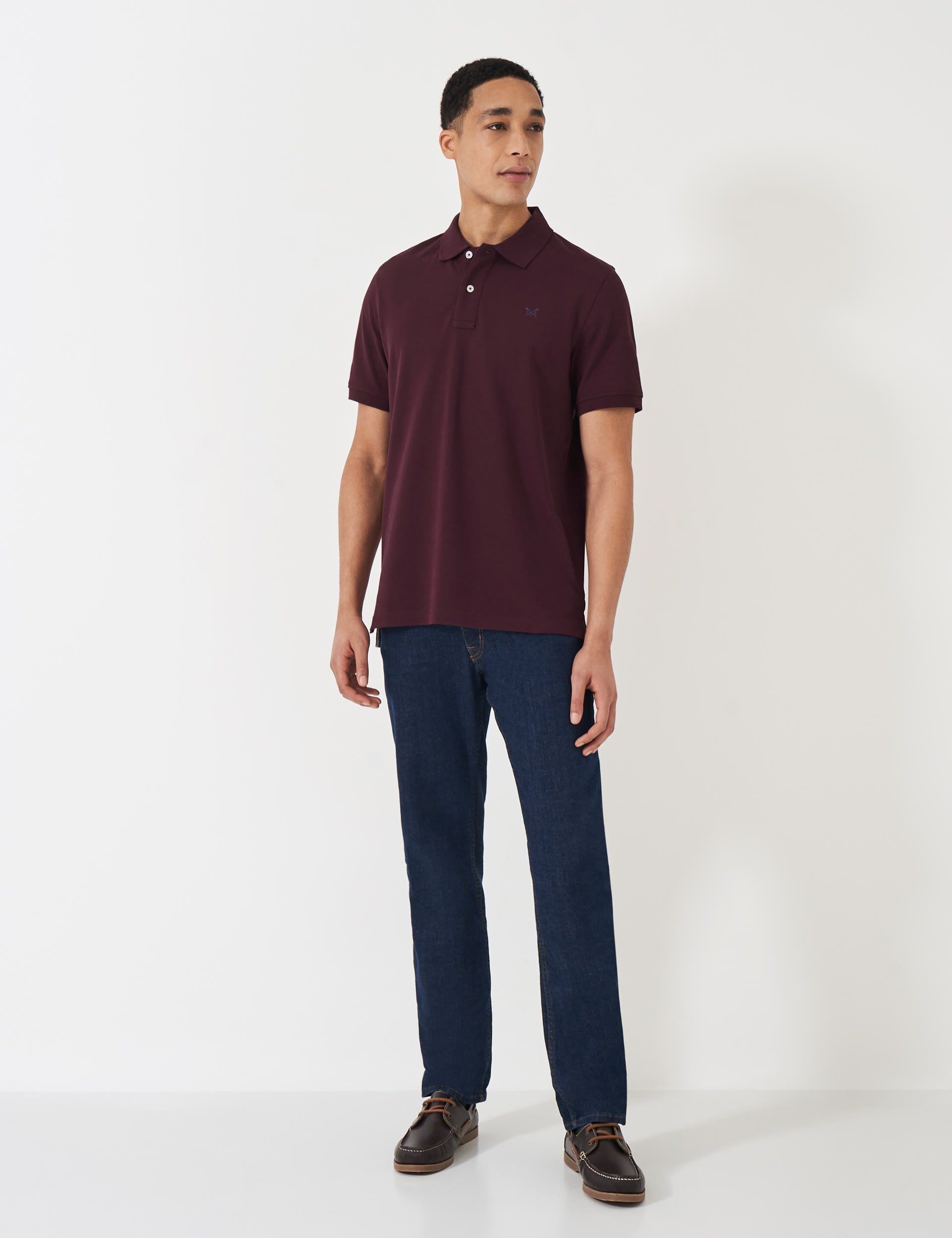 Polo in pure cotton piqué with long sleeves