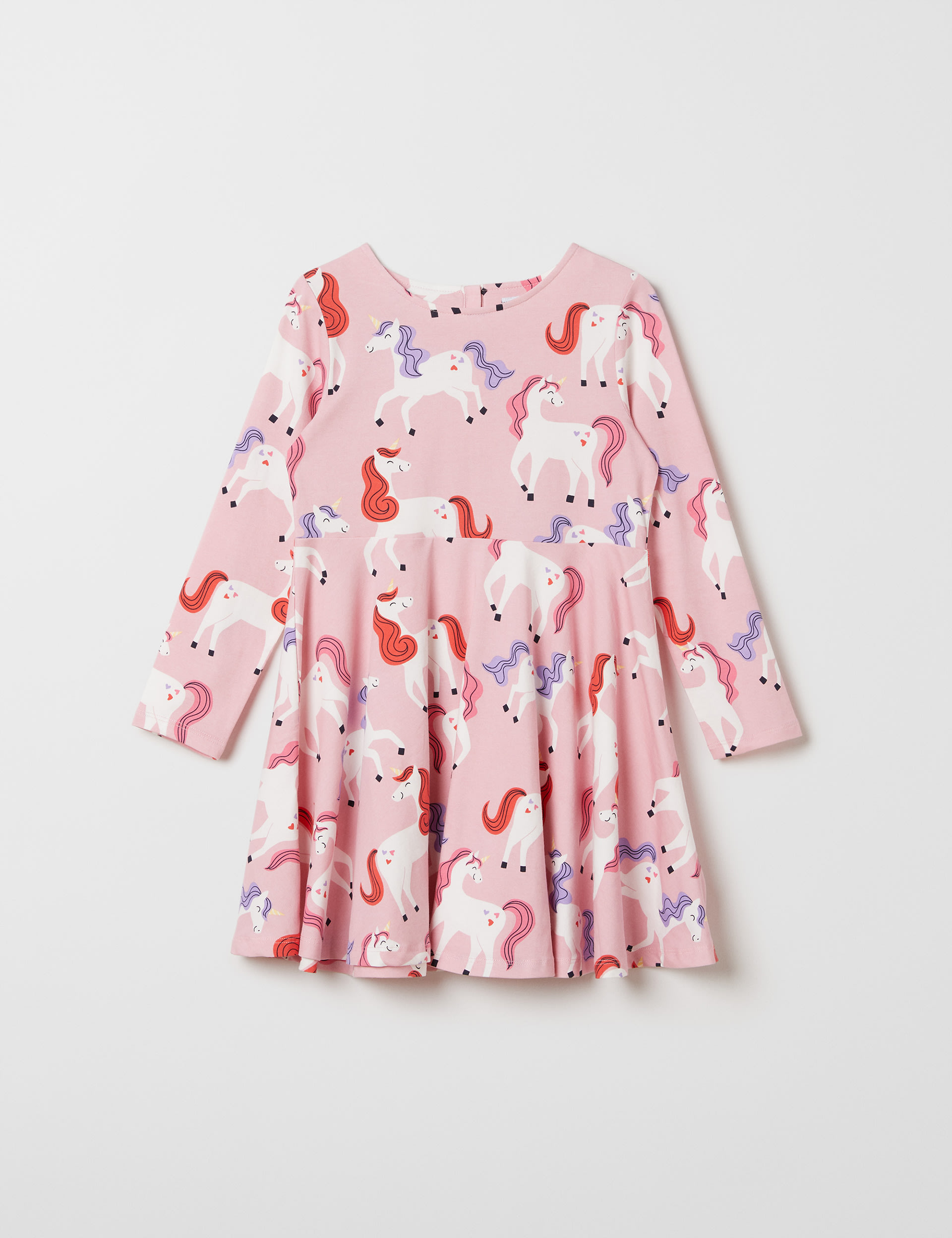 Cotton Rich Unicorn Print Dress (1-7 Yrs) | Polarn O. Pyret | M&S