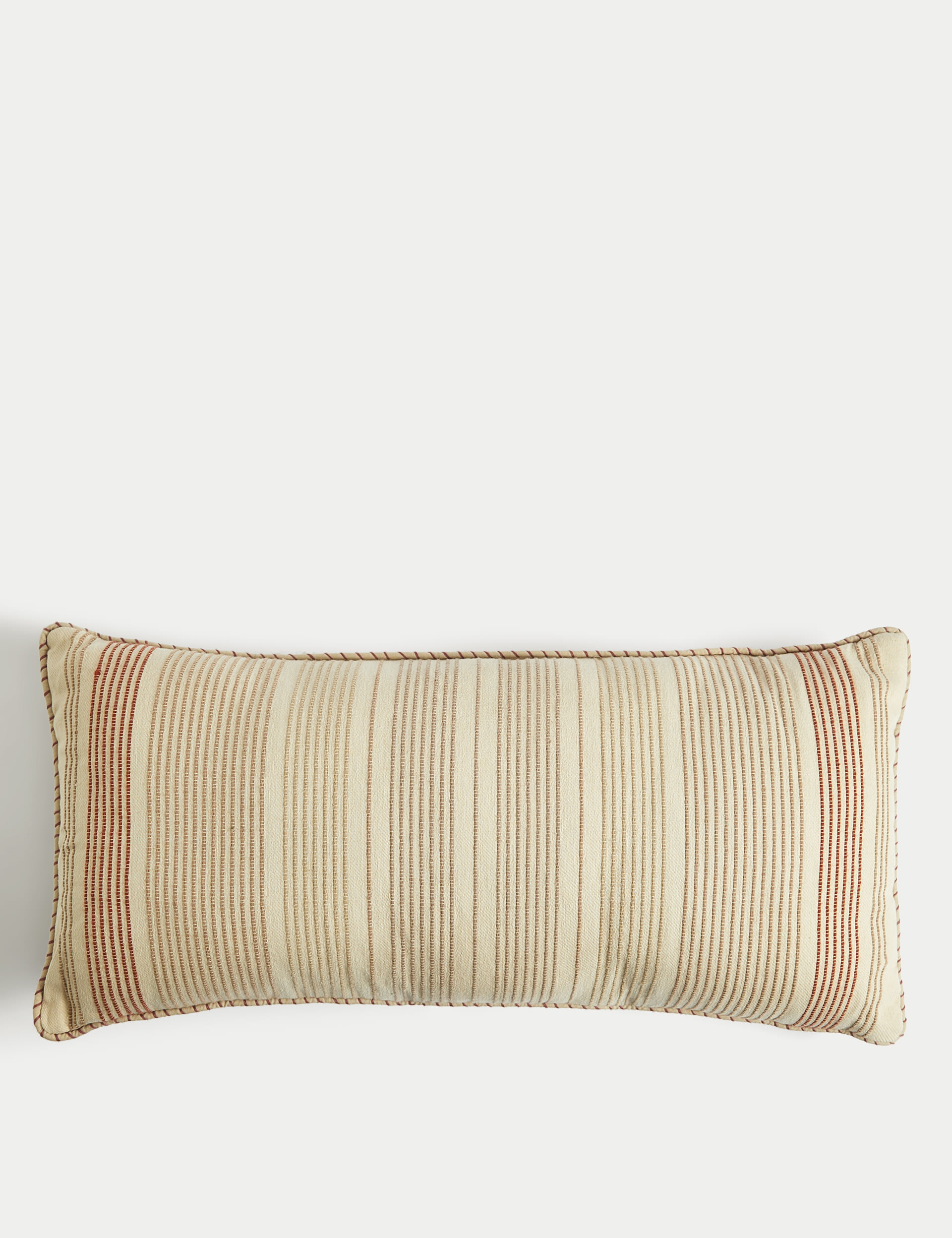 Pure Cotton Corded Outdoor Bolster Cushion 1 of 6