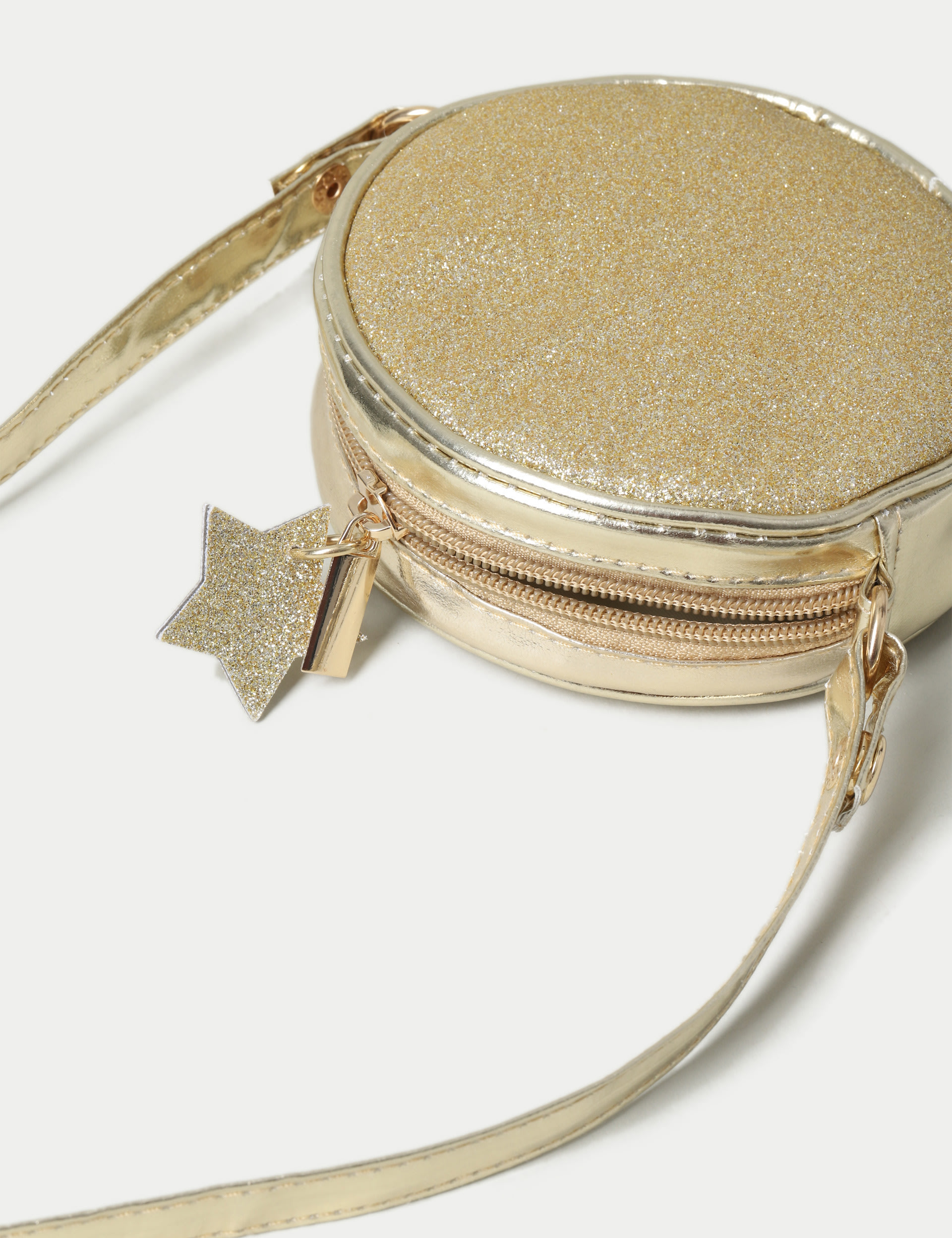 Gold Glitter Crossbody Bag M&S Collection M&S