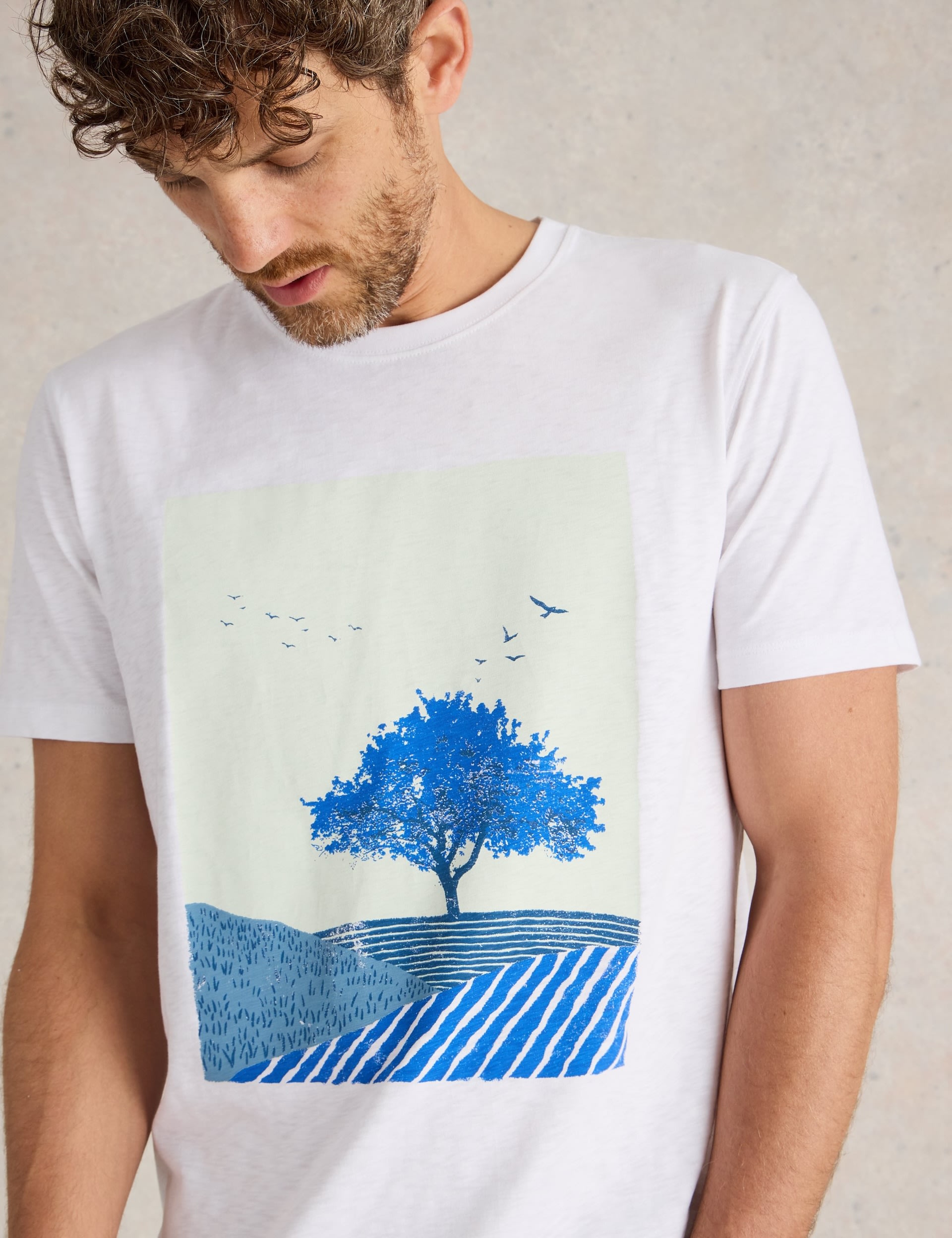 Pure Cotton Tree Graphic T-Shirt 5 of 6