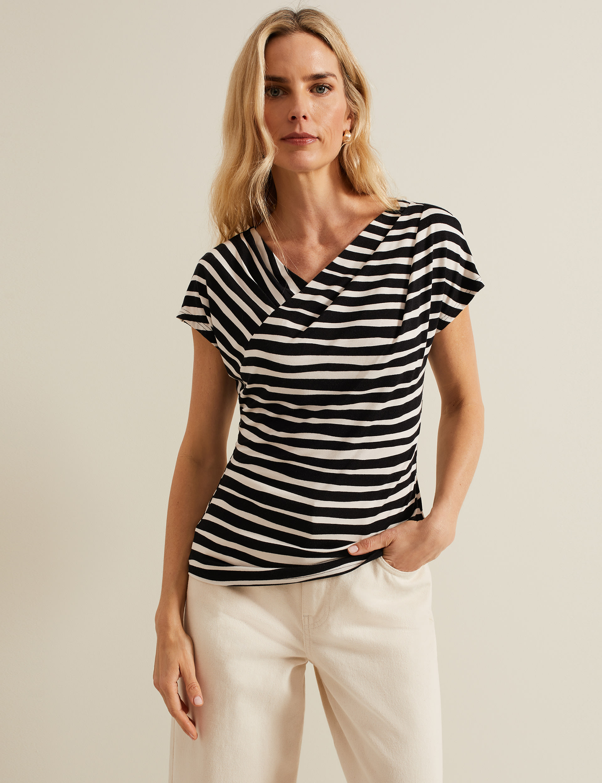 Striped V-Neck Top | Phase Eight | M&S