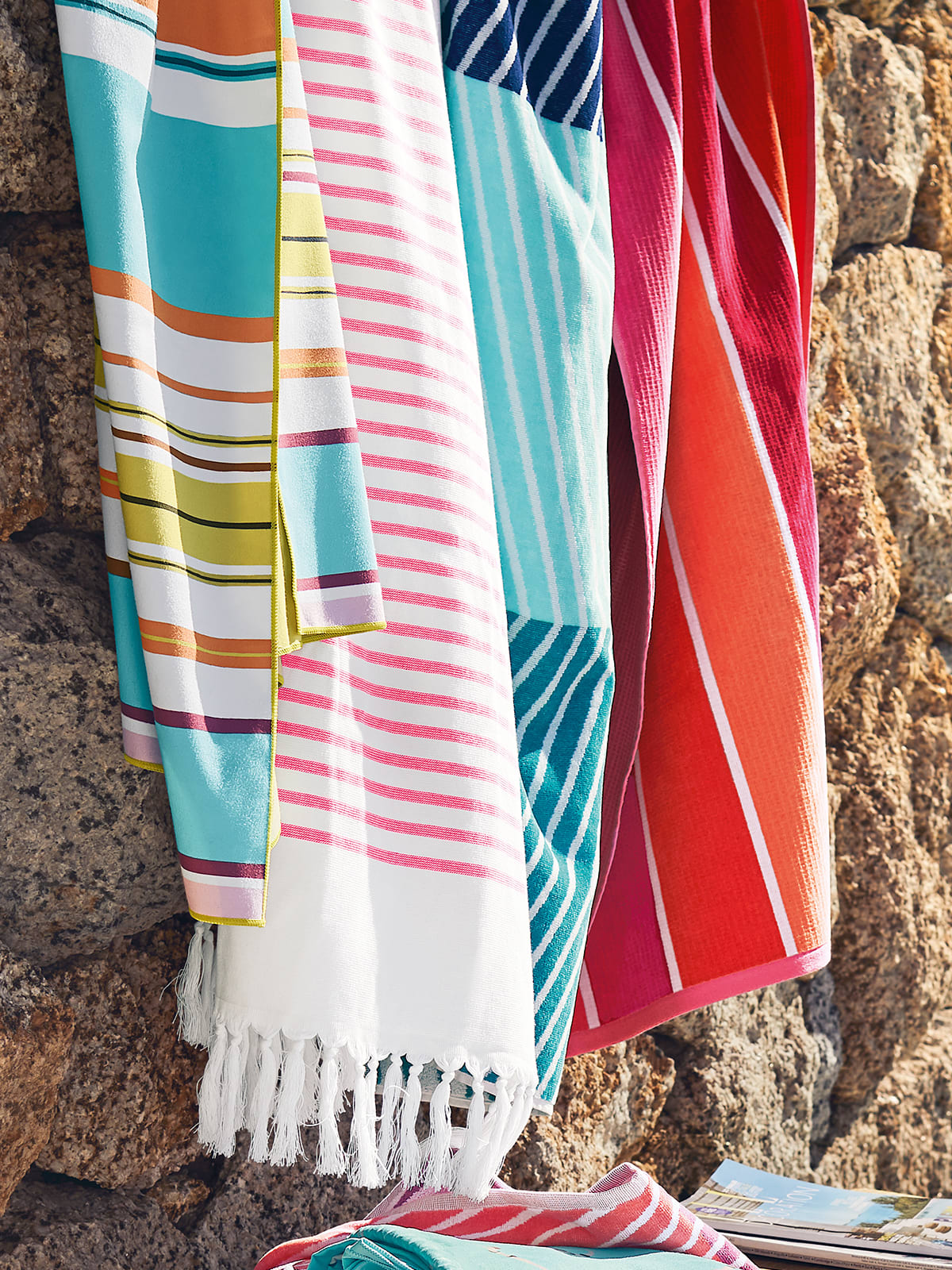 A selection of beach towels