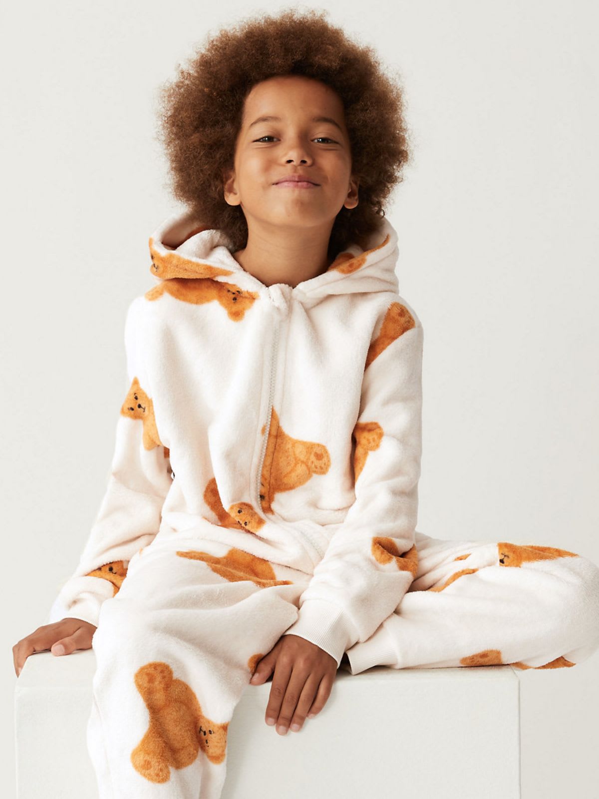 Child wearing Spencer Bear onesie. Shop now