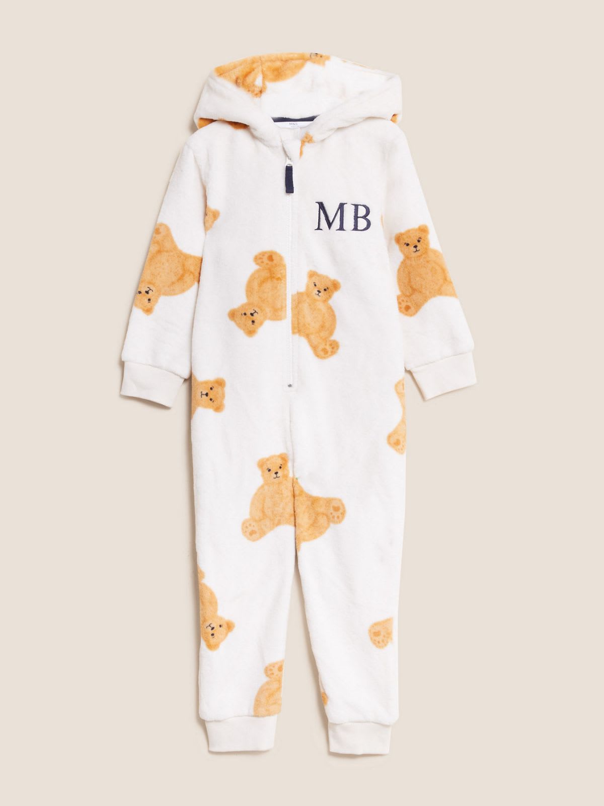 Personalised kids' Spencer Bear onesie. Shop now