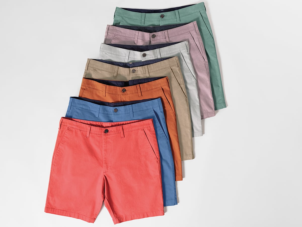 Stretch chino shorts
