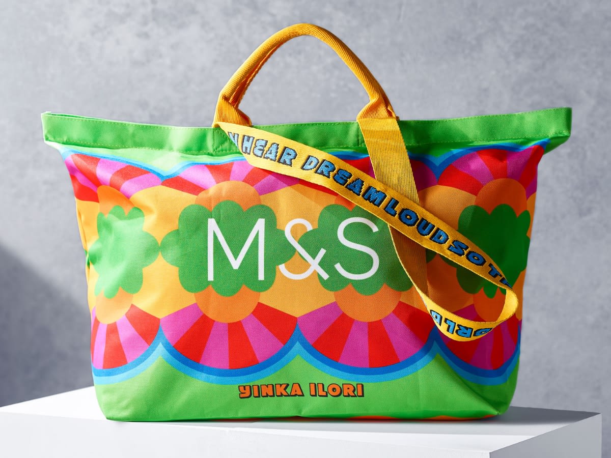 A reusable M&S bag. Read more about the plastic in our products and packaging
