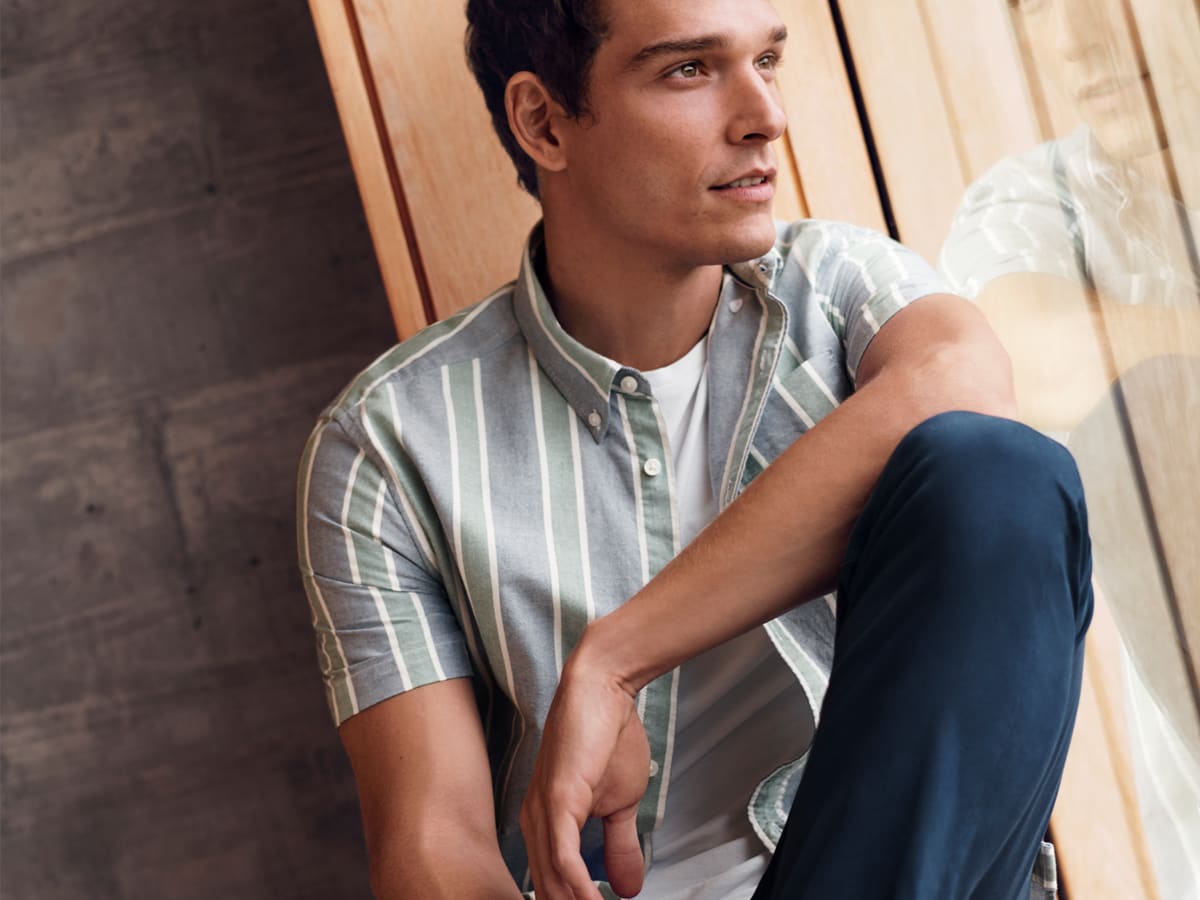Man wearing casual shirt
