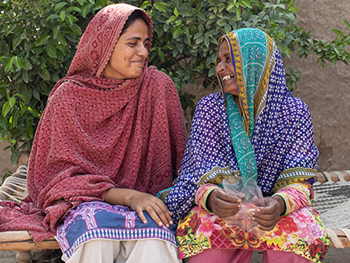 Ruksana Kausar and a friend