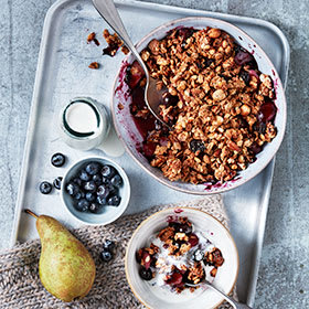 Berry crumble