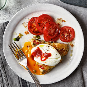 Bubble and squeak brunch