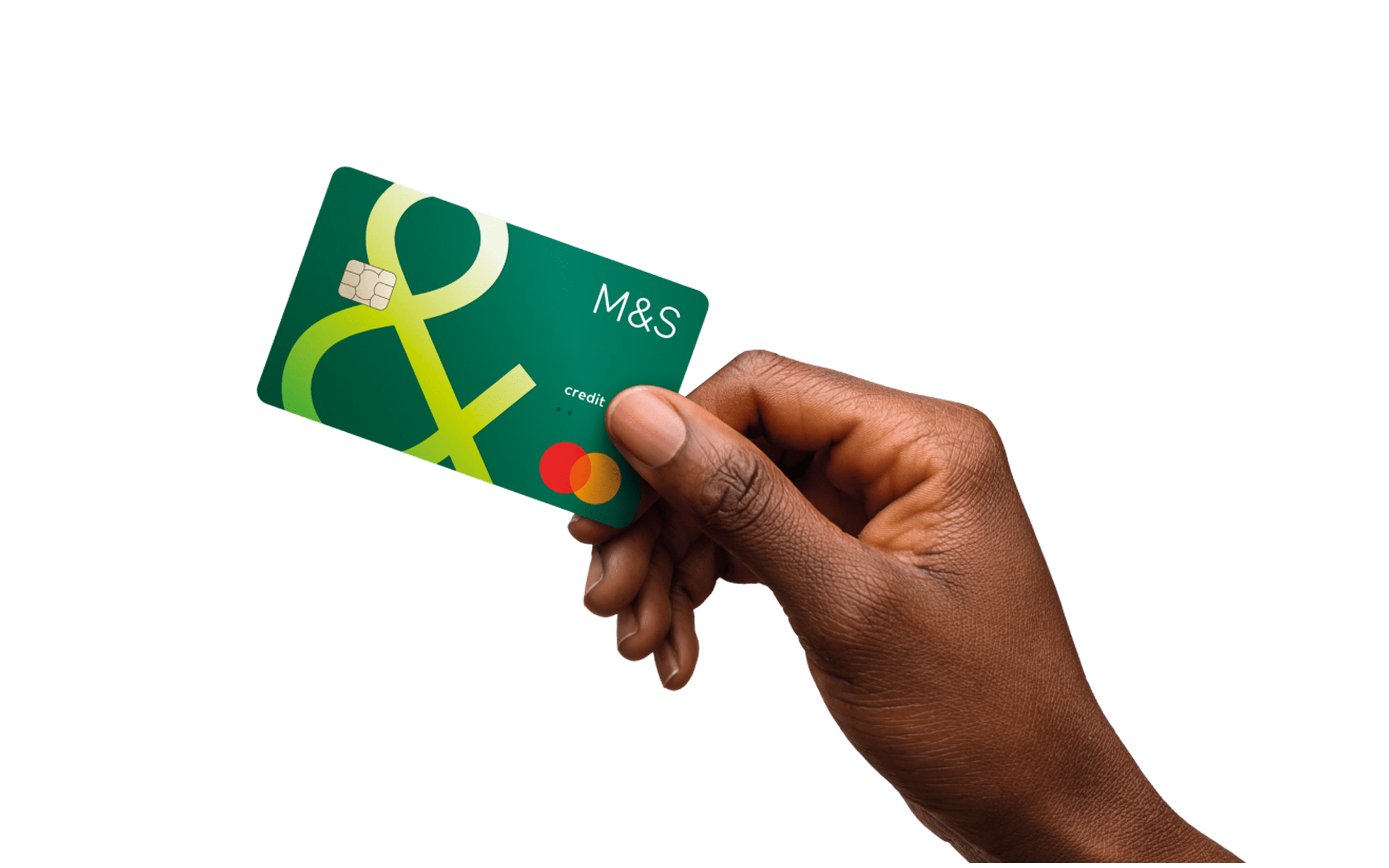 Hand holding a credit card