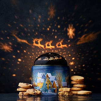 Starry nights shortbread tin
