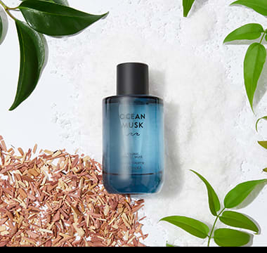 Bottle of Ocean Musk eau de toilette from the Discover range. Shop now.