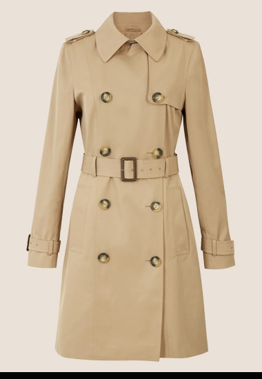 Women’s double-breasted trench coat