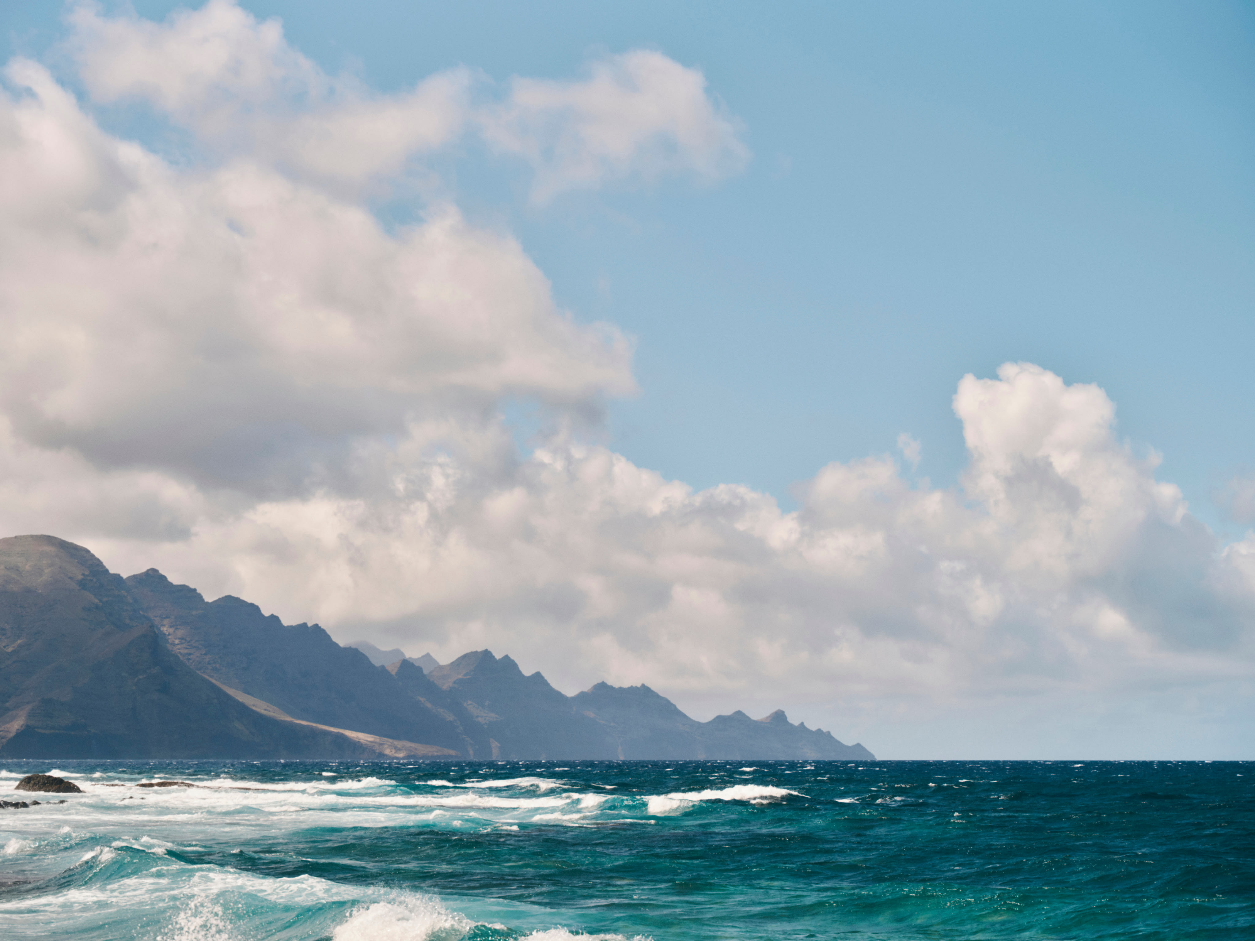 Sea and mountains view