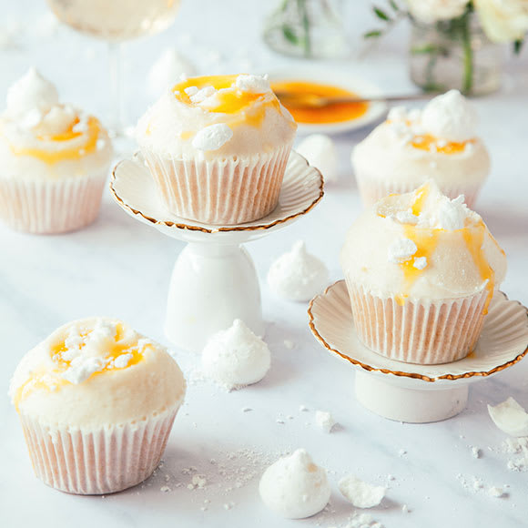 Mango and Eton mess cupcakes