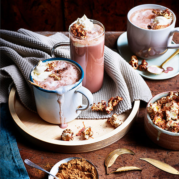 Pumpkin-spiced hot chocolate