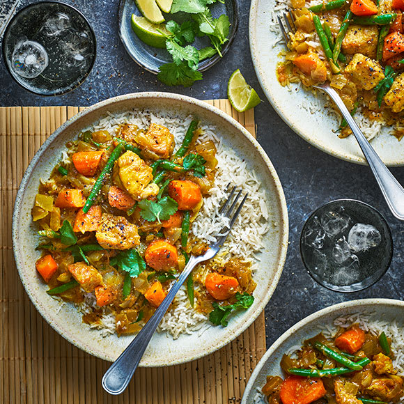 Japanese-style chicken katsu curry